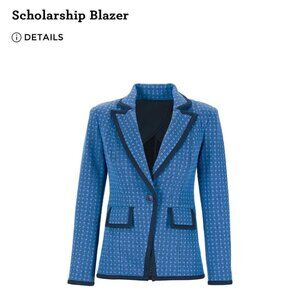 CAbi Blue Blazer with Navy Trim
